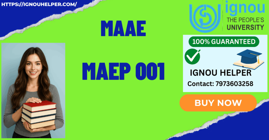IGNOU MAAE PROJECT
