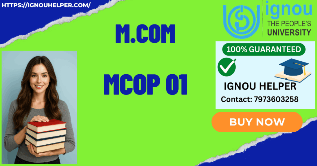 IGNOU MCOM PROJECT