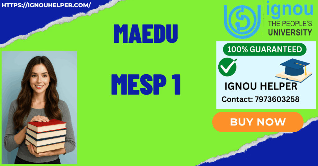 IGNOU MAEDU PROJECT