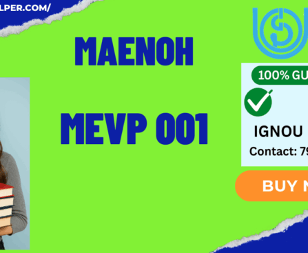 IGNOU MAENOH PROJECT
